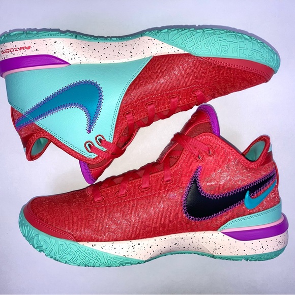 Nike Zoom LeBron NXXT Gen 'Track Red' Men's Basketball Sneakers DR8784-600 NEW - Picture 8 of 8